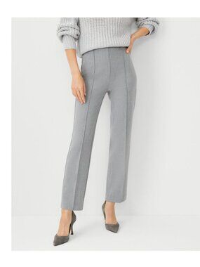 NWOT Ann Taylor The Side Zip Pencil Pant, Foggy Grey Heather, 0 Regular
